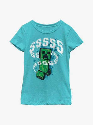 Minecraft Creeper Sssss Youth Girls T-Shirt