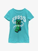 Minecraft Creeper Sssss Youth Girls T-Shirt