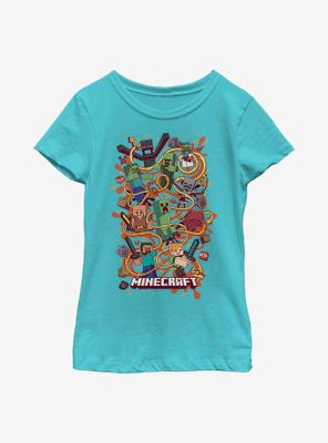 Minecraft Funtage Arrow Composition Youth Girls T-Shirt
