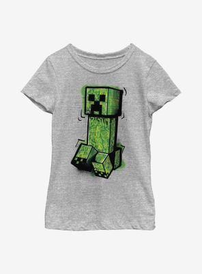 Minecraft Graffiti Creeper Youth Girls T-Shirt