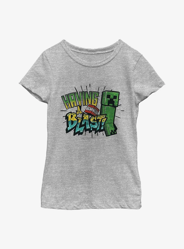 Minecraft Having A Blast Youth Girls T-Shirt