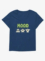 Halloween Spooky Mood Girls Plus T-Shirt