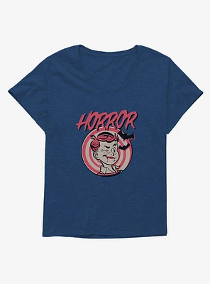 Halloween Vampire Kid Girls Plus T-Shirt