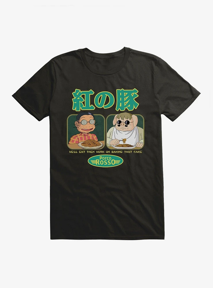 Studio Ghibli Porco Rosso Eat First T-Shirt