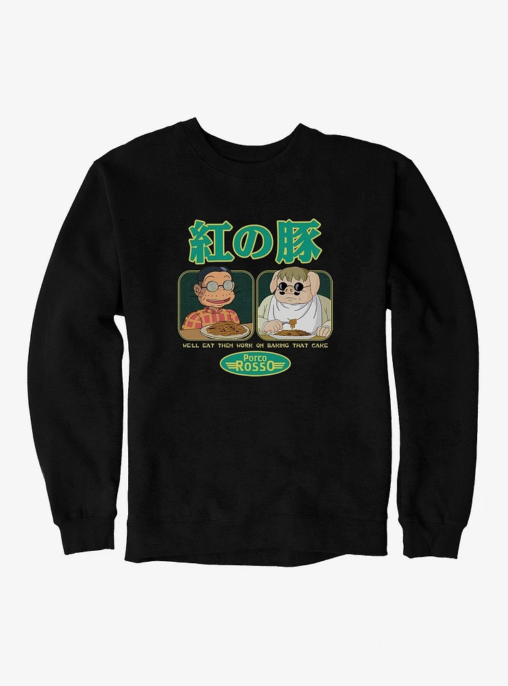 Studio Ghibli Porco Rosso Eat First Sweatshirt