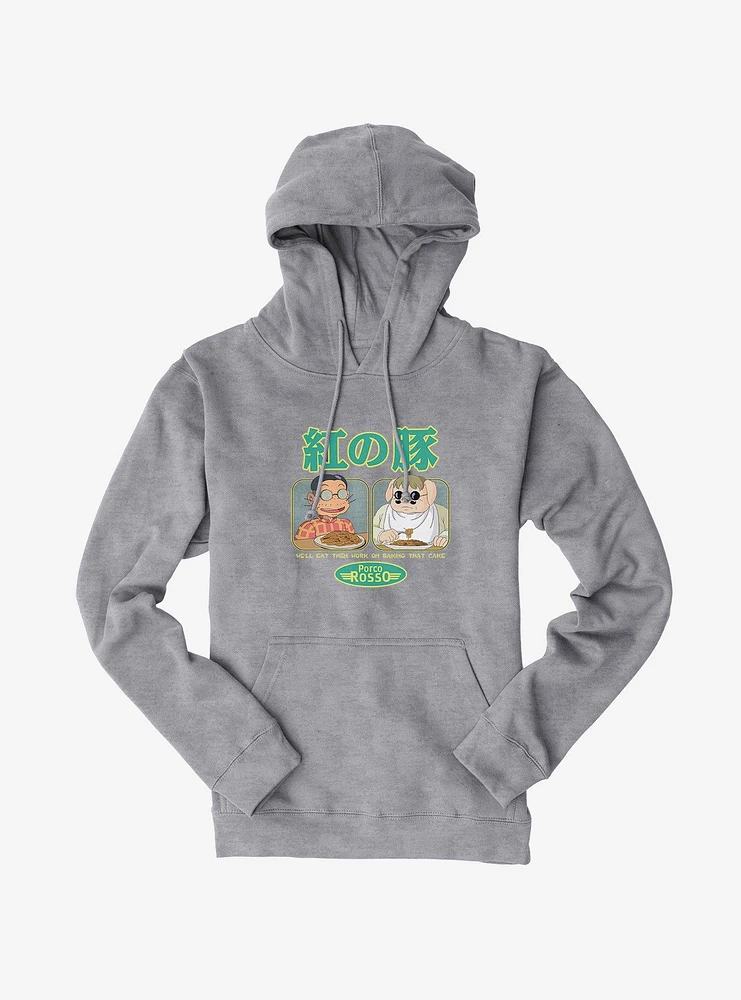 Studio Ghibli Porco Rosso Eat First Hoodie