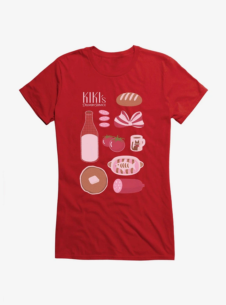 Studio Ghibli Kiki's Delivery Service Essential Foods Girls T-Shirt