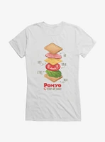 Studio Ghibli Ponyo Deconstructed Ham Sandwich Girls T-Shirt