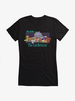 Studio Ghibli The Cat Returns King Feast Girls T-Shirt