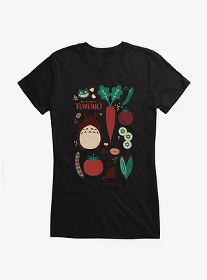 Studio Ghibli My Neighbor Totoro Food Collection Girls T-Shirt