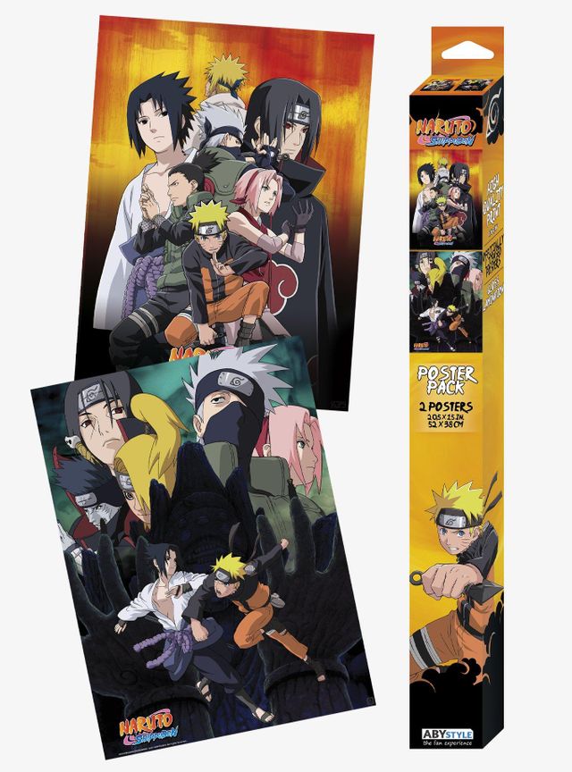 NARUTO SHIPPUDEN - Poster Naruto vs Sasuke - Coyote Mag Store