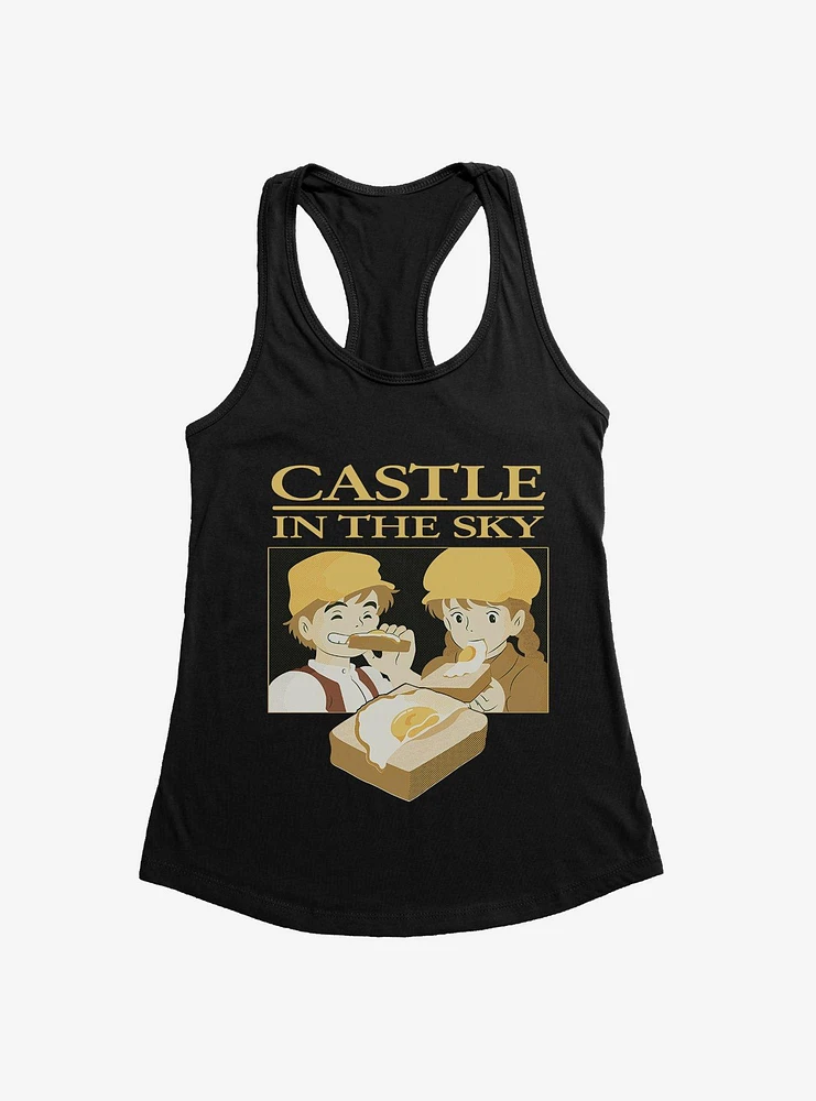 Studio Ghibli Castle The Sky Sunny Side Up Girls Tank Top