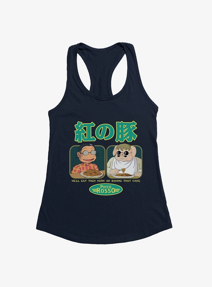 Studio Ghibli Porco Rosso Eat First Girls Tank Top