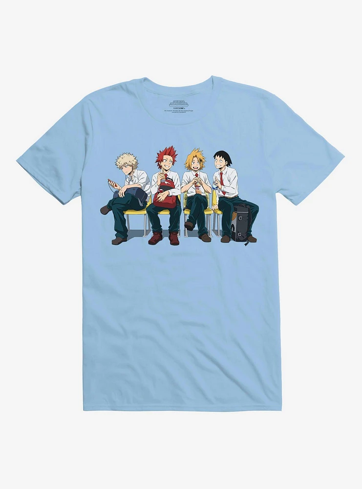 My Hero Academia Class 1A Gossip Boys Light Blue T-Shirt