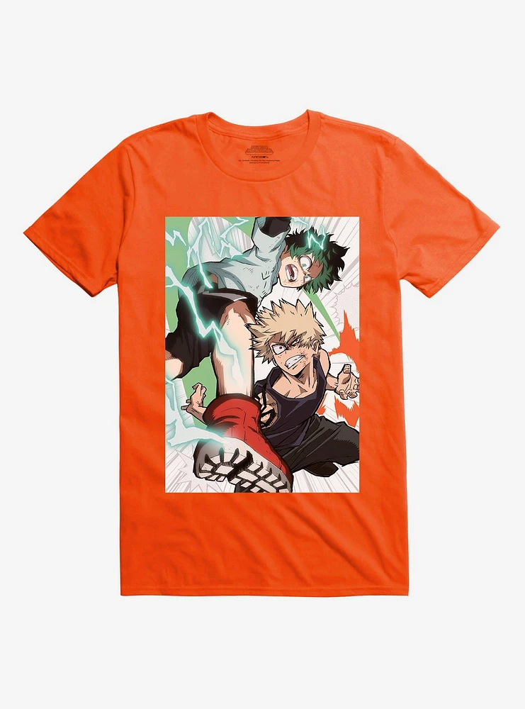 My Hero Academia Deku And Bakugo Orange T-Shirt