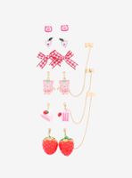 Strawberry Treats Cuff Earring Set