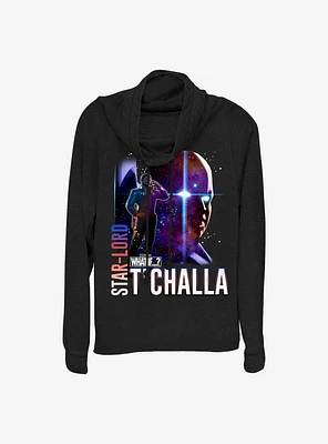 Marvel What If...? Star-Lord Watcher T'Challa Cowlneck Long-Sleeve Girls Top