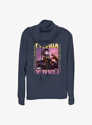 Marvel What If...? T'Challa Was Star-Lord Frame Cowlneck Long-Sleeve Girls Top