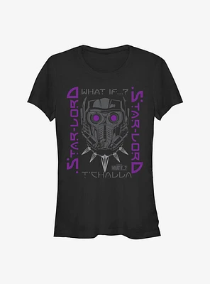 Marvel What If...? Star-Lord T'Challa Girls T-Shirt