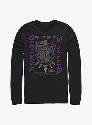 Marvel What If...? Star-Lord T'Challa Long-Sleeve T-Shirt