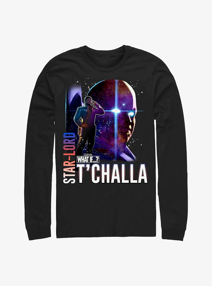 Marvel What If...? Star-Lord Watcher T'Challa Long-Sleeve T-Shirt