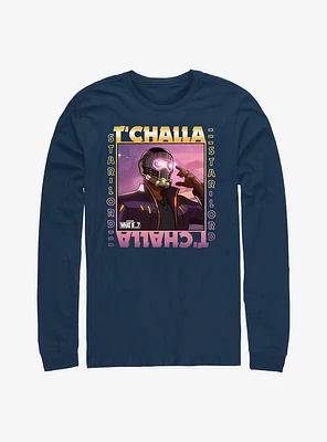 Marvel What If...? T'Challa Was Star-Lord Frame Long-Sleeve T-Shirt