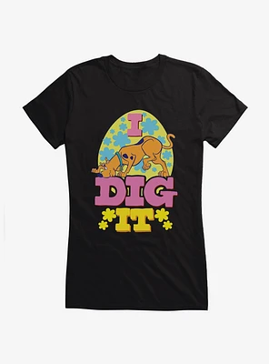 Scooby-Doo I Dig It Flowers Girls T-Shirt