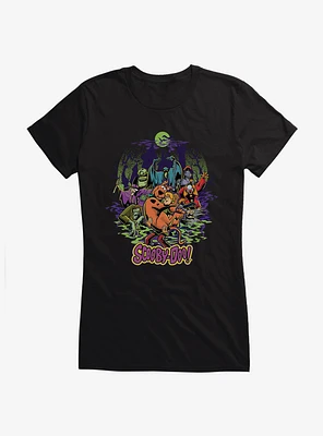 Scooby-Doo Spooky Monsters Shaggy And Scooby Girls T-Shirt
