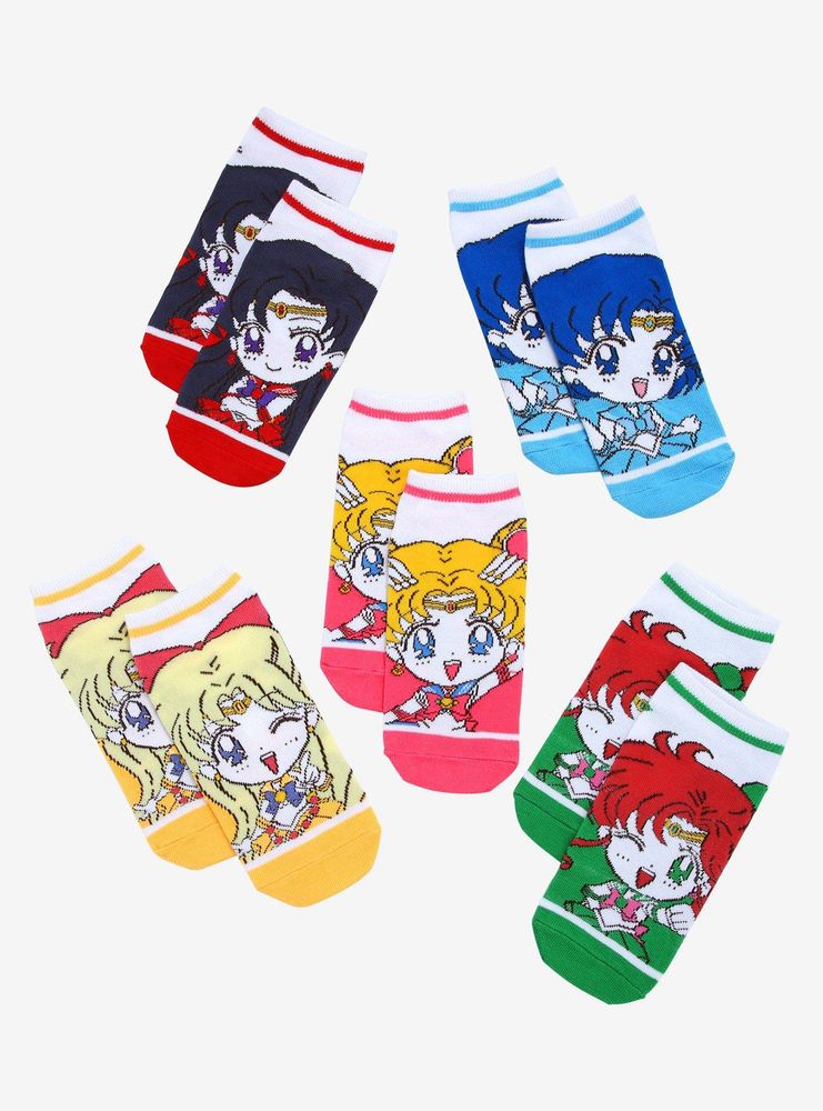 Pretty Guardian Sailor Moon Chibi Character Portraits Sock Set