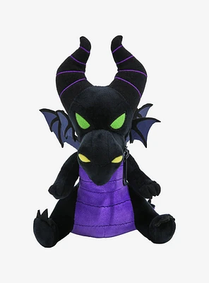 Disney Sleeping Beauty Dragon Maleficent Zip Mouth 8 Inch Plush