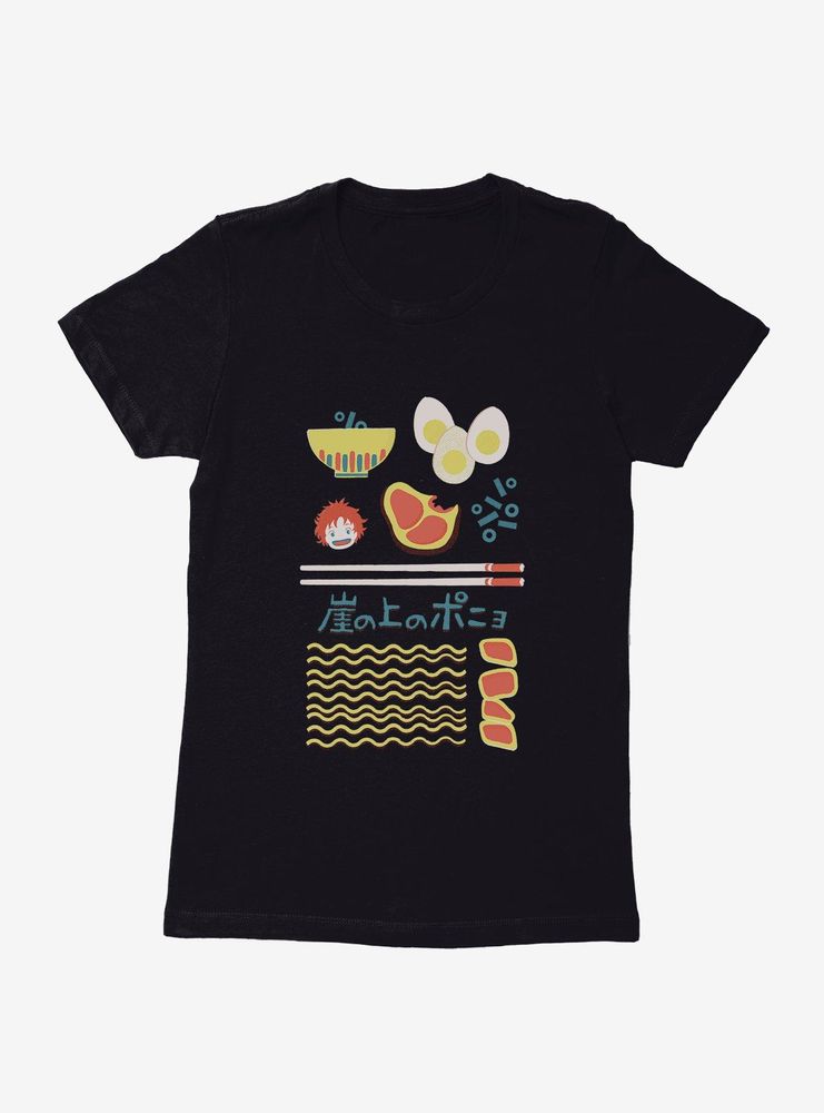 Studio Ghibli Ponyo Ramen Essentials Womens T-Shirt