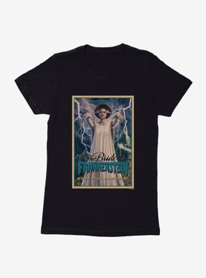 Universal Monsters Bride Of Frankenstein Can She Love? Womens T-Shirt