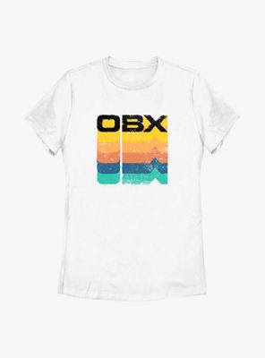 Outer Banks OBX Rainbow Stack Womens T-Shirt