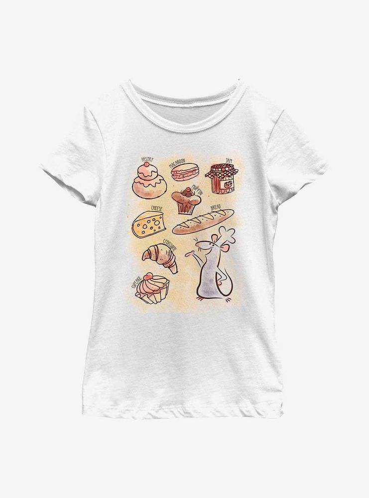 Disney Pixar Ratatouille Watercolor Remy Youth Girls T-Shirt