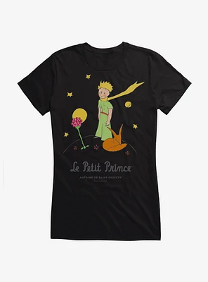 The Little Prince Fox And Rose Girls T-Shirt