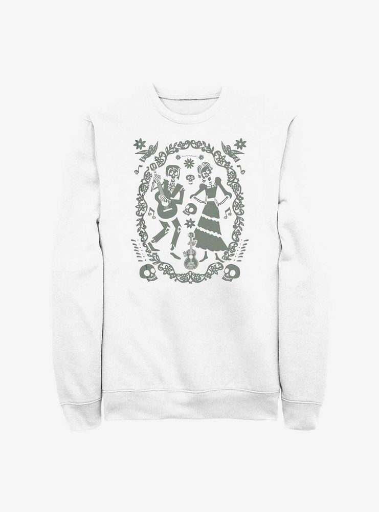 Disney Pixar Coco Paper Art Oval Sweatshirt