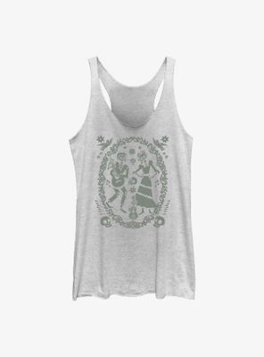 Disney Pixar Coco Paper Art Oval Womens Tank Top