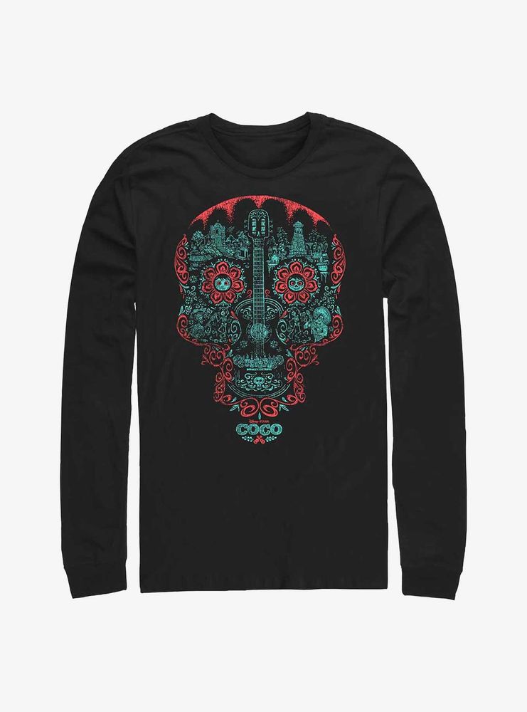 Disney Pixar Coco Craneo Muerto Long-Sleeve T-Shirt