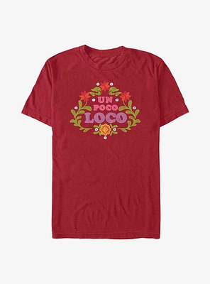 Disney Pixar Coco Un Poco Loco Floral Emb T-Shirt