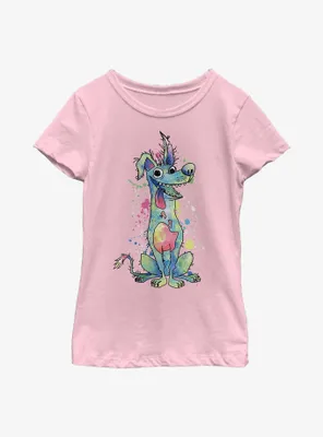 Disney Pixar Coco Watercolor Dante Youth Girls T-Shirt