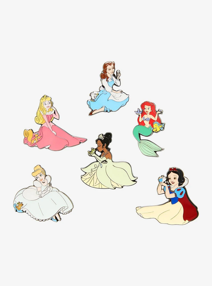 Disney Princess Sitting Blind Box Enamel Pins