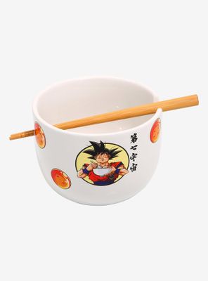 Dragon Ball Z Vegeta & Goku with Ramen Ramen Bowl with Chopsticks