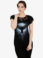 Crow Moon Lace Layered Viscose Top