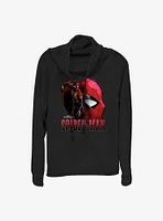 Marvel Spider-Man Profile Cowlneck Long-Sleeve Girls Top