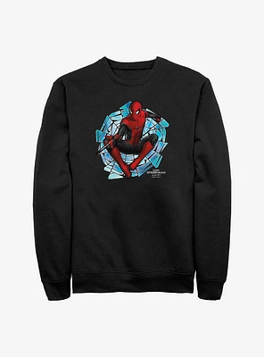 Marvel Spider-Man Spinning Webs Crew Sweatshirt