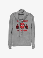 Marvel Spider-Man Spidey Is The Man Cowlneck Long-Sleeve Girls Top