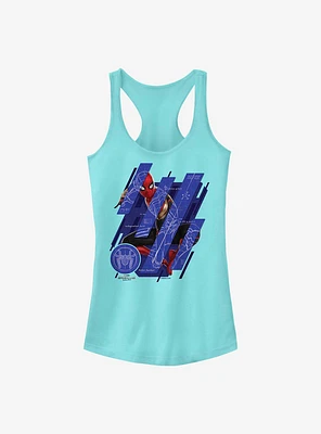 Marvel Spider-Man Schematic Panels Girls Tank