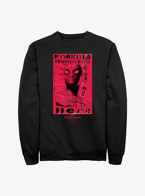 Marvel Spider-Man Friendly Hero Crew Sweatshirt