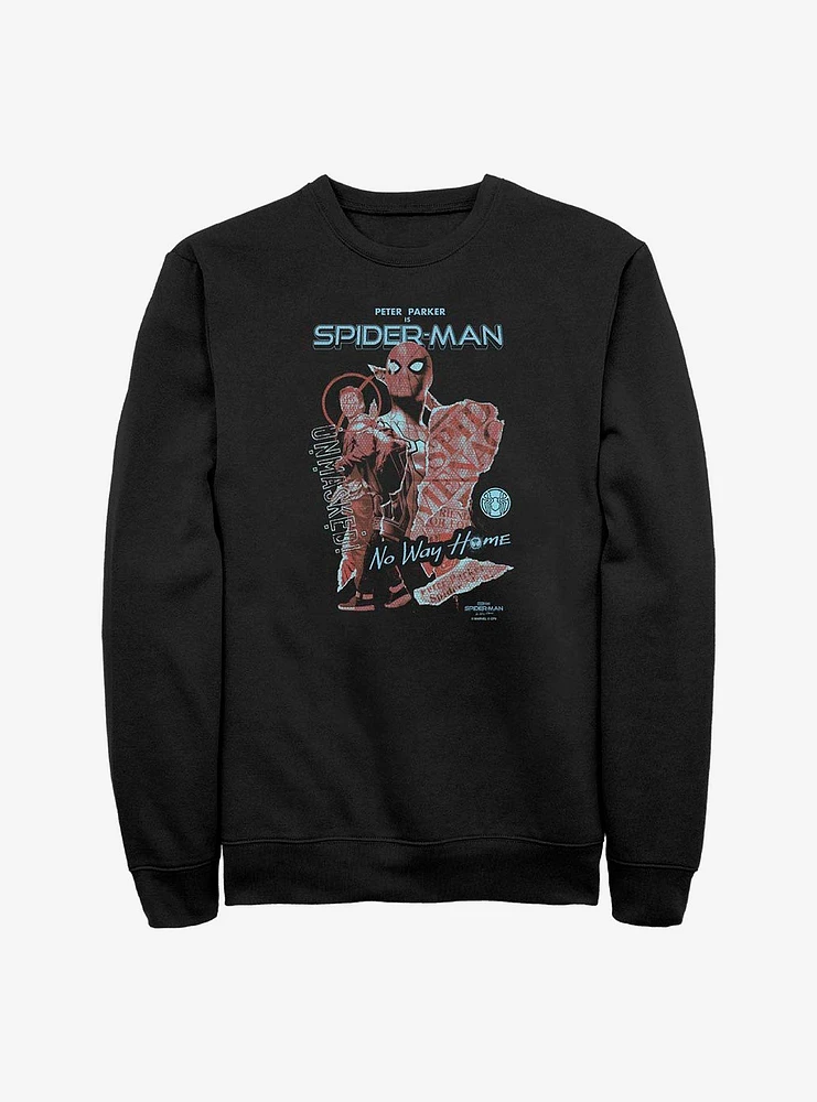 Marvel Spider-Man Peter Parker Is Crew Sweatshirt