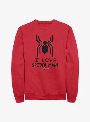 Marvel Spider-Man Spider Love Crew Sweatshirt